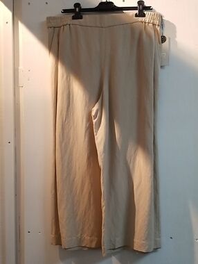 RAFFAELLO ROSSI Beige Wide-Leg Pants
